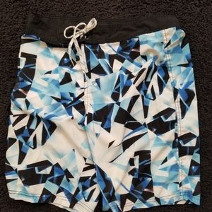 Mens carbon blue swim suit size 34